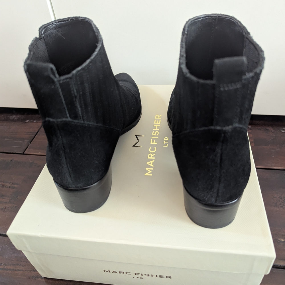 Marc Fisher Black Women's Ankle Boots - Picture 5 of 15